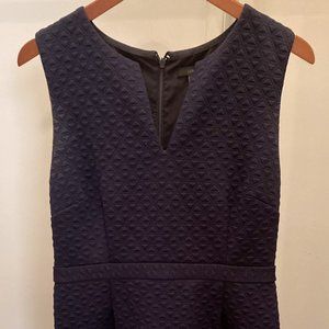 J Crew Blue Textured Cocktail Party Dress